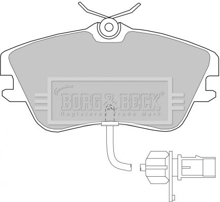 BORG & BECK Комплект тормозных колодок, дисковый тормоз BBP1856